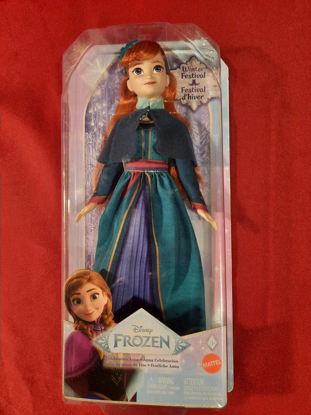 Disney Frozen Anna Winter Festival Doll - Collectible New In Box